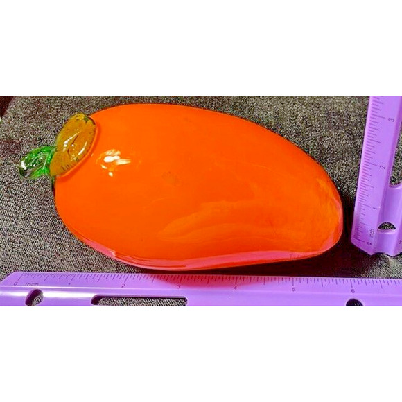 Murano Styled Fruit & Veggies Handblown Glass Lot of 6 Vintage - Picture 13 of 16